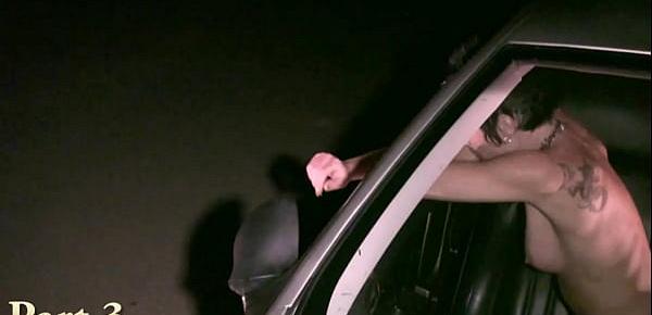  PUBLIC gangbang sex through car window with random strangers